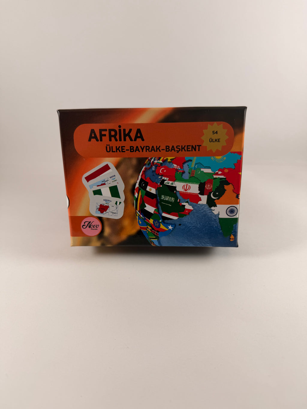 Afrika Ülkeleri-Harita-Bayrak-Başkent Kartları