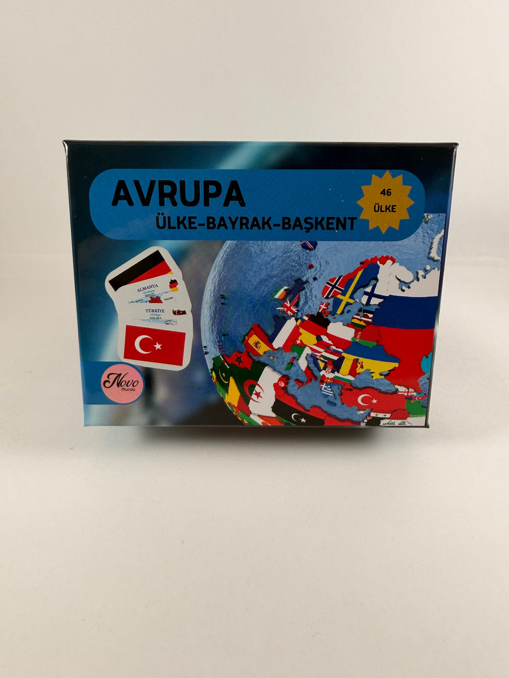 Avrupa Ülkeleri-Harita-Bayrak-Başkent Kartları