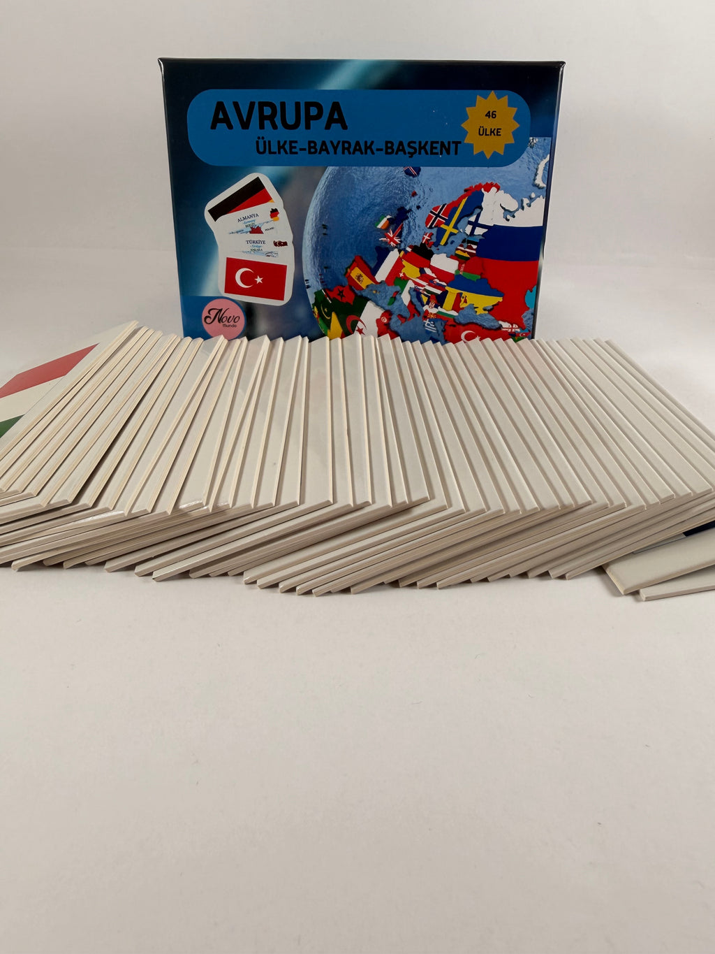 Avrupa Ülkeleri-Harita-Bayrak-Başkent Kartları