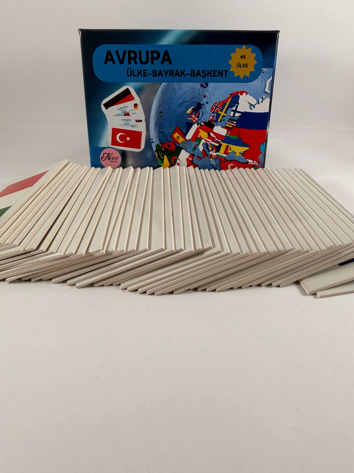 Avrupa Ülkeleri-Harita-Bayrak-Başkent Kartları