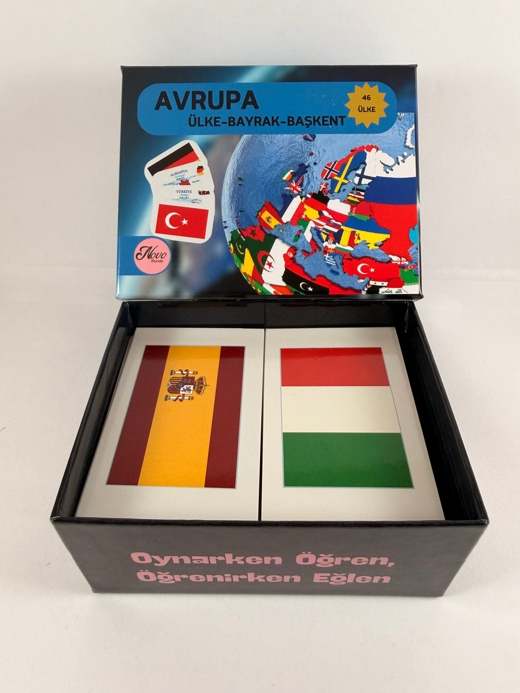 Avrupa Ülkeleri-Harita-Bayrak-Başkent Kartları